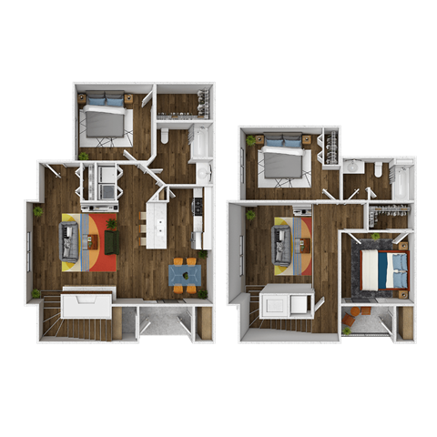 A black and white image of a floor plan of a house.